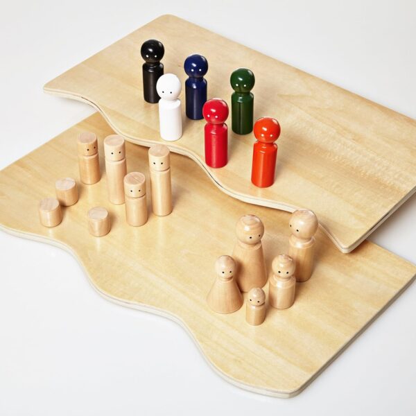 Lumaland Juego Pedagógico para el Entrenamiento y la Terapia Familiar Constelaciones Familiares y Sistémicas con 32 Figuras de Madera - Image 3