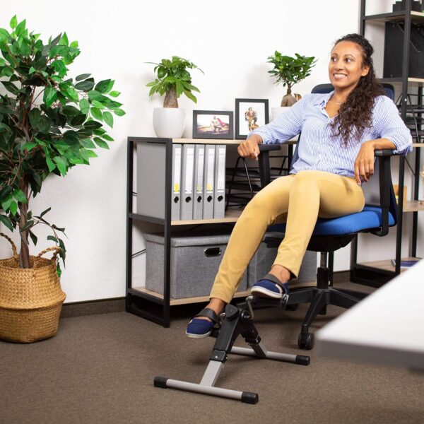 Relaxdays Arm-und Beintrainer Entrenador de Brazos y Piernas, Plegable, para Oficina, en Casa, Mini Bicicleta Estática, 39x36x49,5 cm, Negro - Image 5