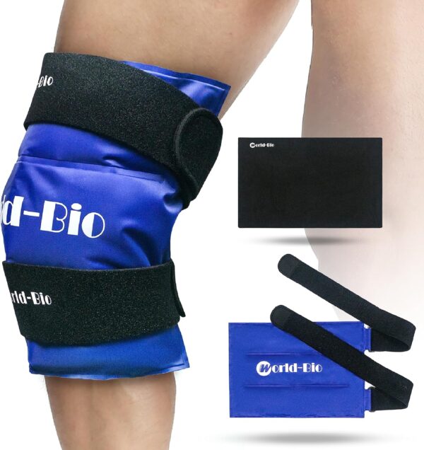 Envoltura fría reutilizable de gel grande para heridas, 10 x 14 pulgadas