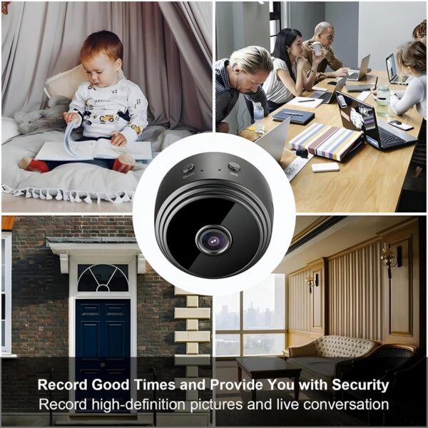 Easywoow cámara IP WiFi 360° a9 cámara de vigilancia con Sensor fhd 1080p,visión Nocturna,Seguridad para hogar notificaciones en Tiempo Real, admite Tarjeta SD,detección de Movimiento - Image 4