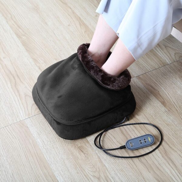 Snailax 2 en 1 Shiatsu Masajeador de Pies con Calefacción, Calentador de Pies o Masaje de Espalda, Masaje de Pies y Alivio del Dolor de Pies, Regalo Original para Mujeres/Hombres/Mamá/Papá - Image 5