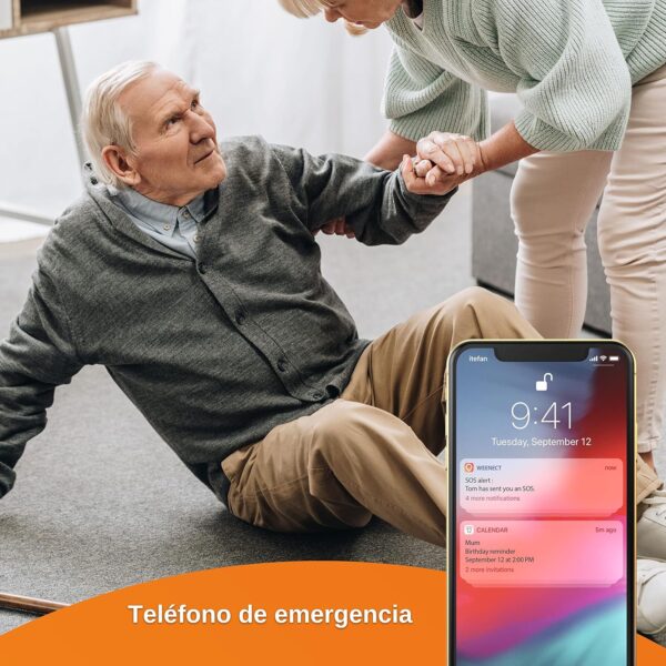Weenect - GPS para Personas Mayores | Sin límite de Distancia | 7 días de autonomía | Botón de Alerta | Teléfono de urgencia | 2G | Funciona con suscripción - Image 6