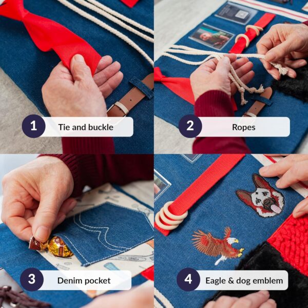 Manta Sensorial Para Demencia | Actividades Reconfortantes Y Relajantes Para La Demencia De Personas Mayores | Ayuda Para Alzheimer, Demencia, Asperger, Autismo Y Ansiedad - Image 6