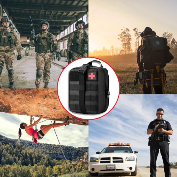 Botiquin Tactico Militar - Botiquin VACIO - Bolso Medico Ideal como Bolsa Tactica, Bolso Hombre tactico - Botiquin Coche - Bolsa botiquin para Construir tu IFAK tactico - Militar Accesorios. - Image 6