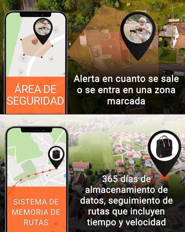 PAJ GPS People Finder 4G - Mini localizador GPS para niños y Personas Mayores - batería de hasta 5 días - rastreador pequeño con localización en Tiempo Real, Demencia, notificaciones de Alarma - Image 3