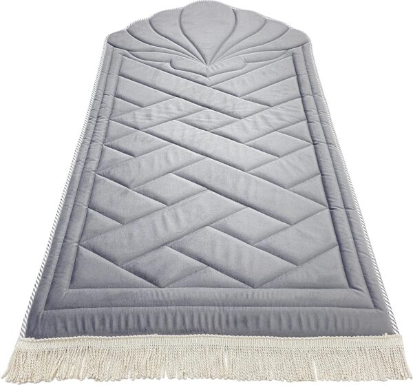 Alfombra de oración extra acolchada suave y acolchada perfecta para personas mayores o personas con problemas de rodilla, regalo musulmán, regalo islámico, regalo de Ramadán (forma Mihrab, 6) - Image 3