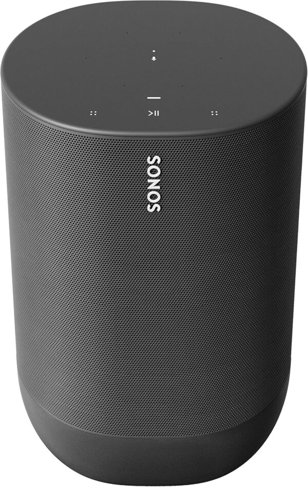 Sonos Move - El altavoz inteligente duradero con batería para escuchar al aire libre e interior, negro, con Alexa incorporado (reacondicionado)