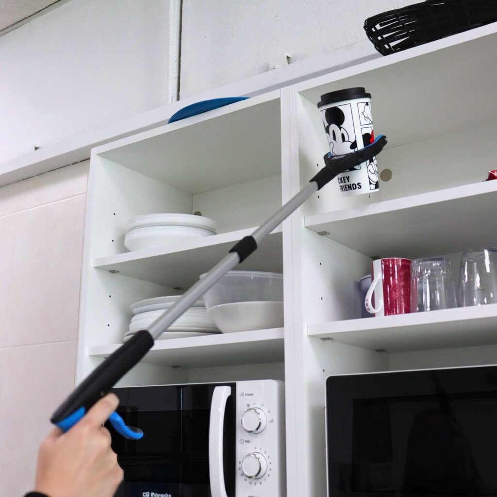 PEPE - Pinza Brazo Recoge Objetos Plegable, Brazo con Pinza Larga para Alcanzar Objetos, Alcanzador de Objetos, Pinzas Ergonomicas Largas para Recoger Objetos, Pinza de Agarre con Imán