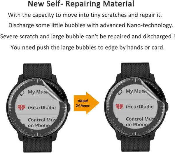 Yoomigle Paquete de 6 protectores de pantalla compatibles con reloj inteligente NAIXUES I60 de 1.85 pulgadas para reloj inteligente FitcloudPro I60 de 1.85 pulgadas, protectores de pantalla - Image 6