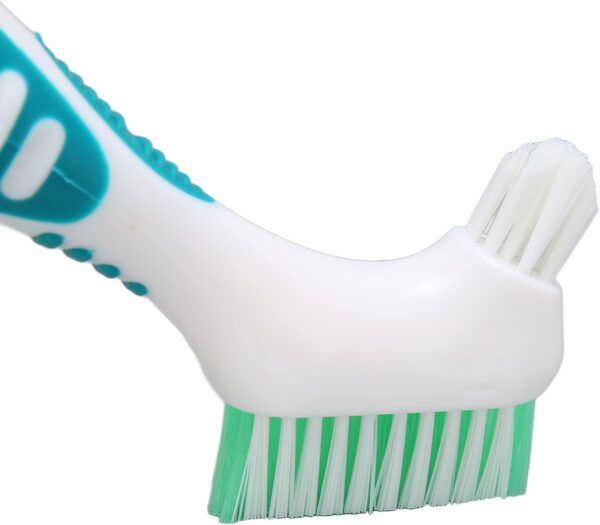Cepillo para dentaduras postizas, limpieza eficaz cepillo de dientes postizos herramienta profesional de limpieza de dentaduras postizas para hombres y mujeres - Image 6