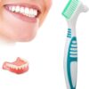 Cepillo para dentaduras postizas, limpieza eficaz cepillo de dientes postizos herramienta profesional de limpieza de dentaduras postizas para hombres y mujeres - Image 8