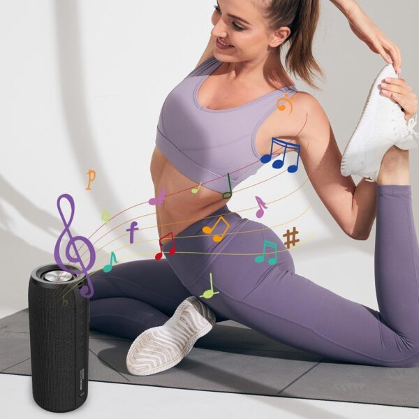Altavoces inalámbricos portátiles - sonido dinámico altavoz inalámbrico inteligente altavoz de ducha inalámbrico - Altavoz estéreo Altavoz de escritorio inalámbrico versátil para portátiles teléfonos - Image 2