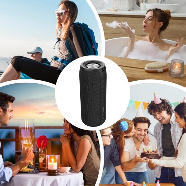Altavoces inalámbricos portátiles - sonido dinámico altavoz inalámbrico inteligente altavoz de ducha inalámbrico - Altavoz estéreo Altavoz de escritorio inalámbrico versátil para portátiles teléfonos - Image 4