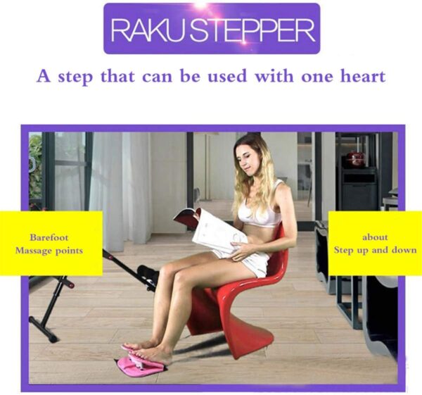 ZXLLAFT Mini máquina Stepper para Adelgazar piernas multifunción, Paso a Paso, Paso a Paso, Antideslizante, Ligero, Plegable, Paso a Paso, máquina para Perder Peso en el hogar,Azul - Image 4