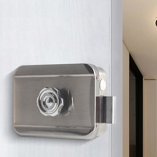 Cerradura de puerta inteligente invisible con control remoto, cerradura de puerta de seguridad para el hogar para control de aplicación - Image 2