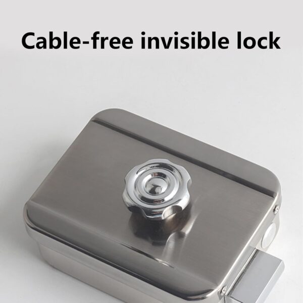 Cerradura de puerta inteligente invisible con control remoto, cerradura de puerta de seguridad para el hogar para control de aplicación - Image 5