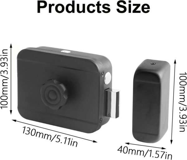 Cerradura de puerta inteligente invisible con control remoto, cerradura de puerta de seguridad para el hogar para control de aplicación - Image 7