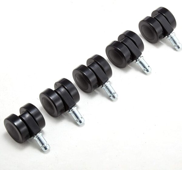 HIGOH Taburetes, Taburete de Silla Ergonómico, Equipo Profesional Pu Cuero de Cuero Grueso Sábado de Salón para Peluquería para Masaje Spa Salón Tatuaje de Tatuaje Dental Barra de Barra/Negro - Image 5