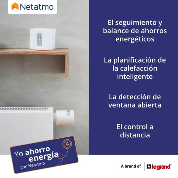 Netatmo Valvulas Termostaticas Wifi Inteligente, Control Remoto, Ahorro de Energía, Módulo Adicional para el Termostato Intelligente y para el Paquete para Calefacción Colectiva, NAV -AMZ - Image 3