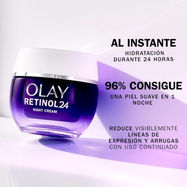 Olay Retinol24 Crema De Noche 50ML Y Olay VitaminC + AHA24 Crema De Día 50ML. Pack De 2 Cremas. Piel Más Suave, Hidratada Y Luminosa - Image 2