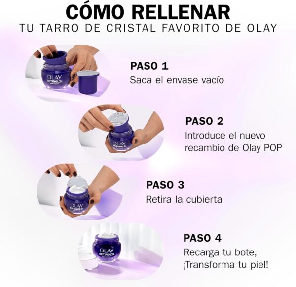 Olay Retinol24 Crema De Noche 50ML Y Olay VitaminC + AHA24 Crema De Día 50ML. Pack De 2 Cremas. Piel Más Suave, Hidratada Y Luminosa - Image 7