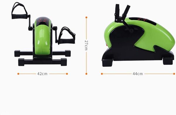 MFLASMF Ejercitador de Pedal eléctrico portátil, Bicicleta de Ejercicios con Pedal pequeño Debajo del Escritorio, Equipo de Vendedor Ambulante 2 en 1 para la Fuerza del Brazo de la Pierna - Image 2