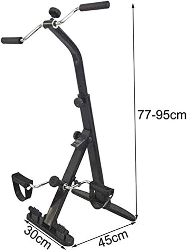 NMDCDH Ejercitador de Pedales, Bicicleta estática, portátil, de Resistencia Ajustable, máquina de Entrenamiento de Fitness para Interiores, ejercitador de Brazos y piernas para Personas m - Image 8