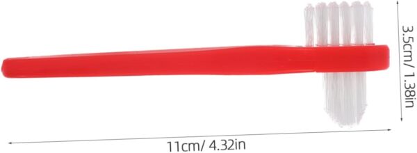 Healeved 4 Uds Cepillo De Falso Cepillo Limpiador De Dentaduras Herramientas De Limpieza Para Dentaduras Postizas Cepillo De Pequeño Cepillos De Para Dentaduras - Image 5