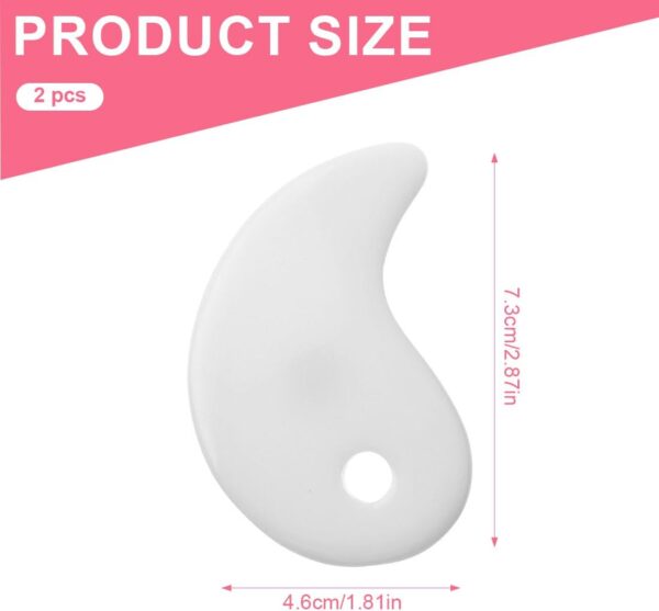 YAPKOLV Herramienta de Masaje con Mango Piedra Masaje Corporal Guasha Celulitis Masaje Drenaje Linfático Eliminación de Fatiga para Piernas, Espalda, Cara, Cuello, Músculos - Image 2