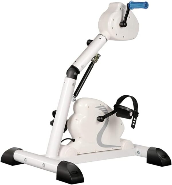 LOPZUQLY Bicicleta de Ejercicio con Pedales eléctrica Plegable, máquina de rehabilitación para Ejercicios de Manos, Brazos, Rodillas y piernas, máquina de pedaleo con Pantalla LCD Ajustable