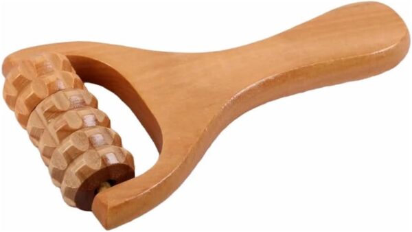 Accessories Masajeador Facial Cabeza Rodillo Aparato Anticelulítico para Masaje Madera Masajeador de rodillos portátil de dos ruedas y tres ruedas