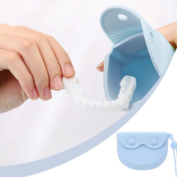 XUZOPIM Caja Ferula Dental De Silicona Caja Ortodoncia Ahorro De Espacio Caja Dentadura Postiza Flexibilidad Fácil Limpieza Caja Ortodoncia Con Agujero De Aire Multifuncional Caja Funda Ortodoncia - Image 5