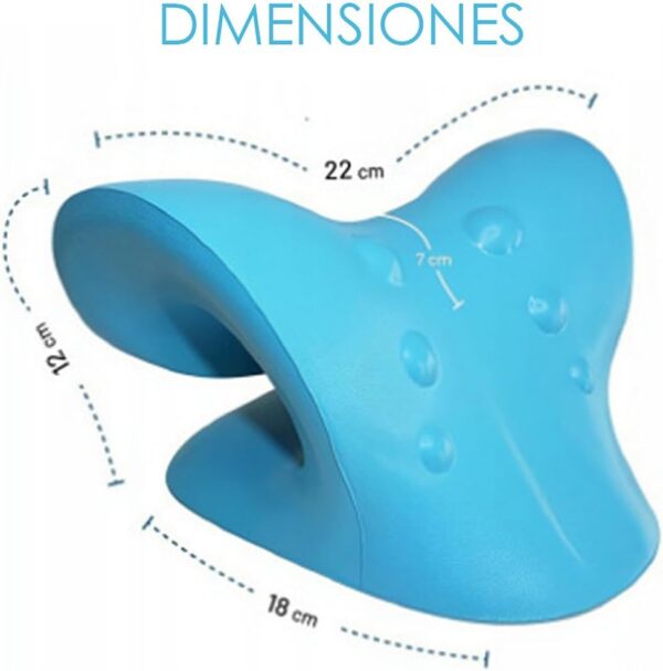 MOANATURA Masajeador Cervical. Almohada para Alivio del Dolor de Cervicales, Cuello y Hombros. Almohadilla Relajante de Tracción Cervical. Cojín para Estirar, Relajar y Traccionar el Cuello. (Rosa) - Image 7