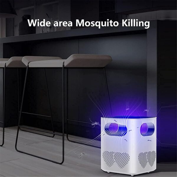 Trampa para Mosquitos, lámpara antimosquitos, Repelente de Mosquitos electrónico para Interiores, Trampa para Insectos antiasesino, Control de plagas Ligero para Dormitorio, Cocina (Blanco) - Image 6