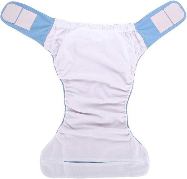 Dekaim Pañales de tela para adultos de 4 colores, pañales impermeables y reutilizables, pañales limpios y protección contra la incontinencia ajustable - Image 4