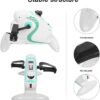 XJZHANG Ejercitador De Pedales para Debajo del Escritorio - Mini Bicicleta De Ejercicio Portátil para Entrenamiento De Piernas/Brazos, Ejercitador De Pedales para Personas Mayores con Pantalla LCD - Image 4