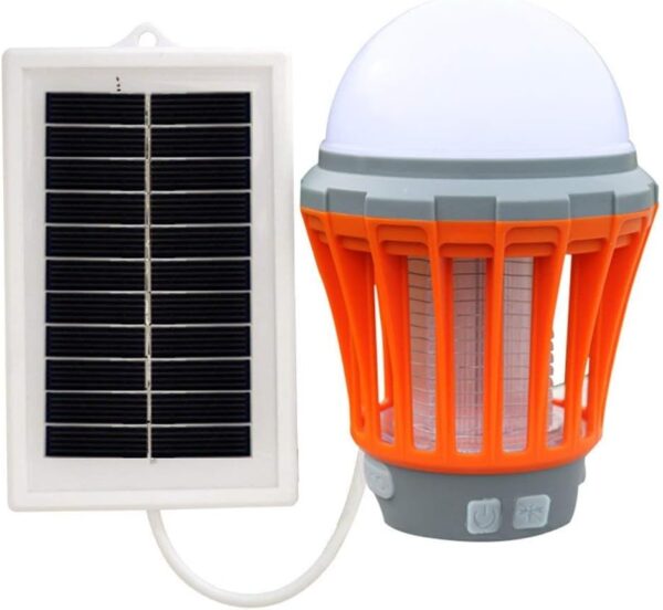 MFLASMF Mosquito Killer, Bombilla portátil para Acampar con Carga USB, lámpara LED para Matar Mosquitos, Repelente a Prueba de Agua, Repelente de plagas, Insecto, Asesino de Mosquitos.