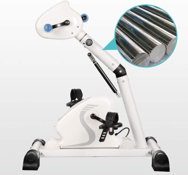 LOPZUQLY Ejercitador de Pedales Ejercitador de Pedales eléctrico para Miembros Superiores e Inferiores de Personas Mayores Entrenador de Pedales eléctrico Mini Equipo de Fitness Plegable para rehabil - Image 5