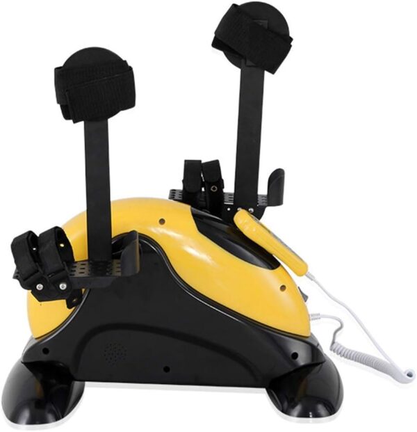 LOPZUQLY Máquina de rehabilitación para ejercitador de Pedales, Bicicleta portátil para ejercitar Pedales, Pedal motorizado antiespasmo + Resistencia para Ejercicios de Fisioterapia, Entrenador de Ci - Image 5