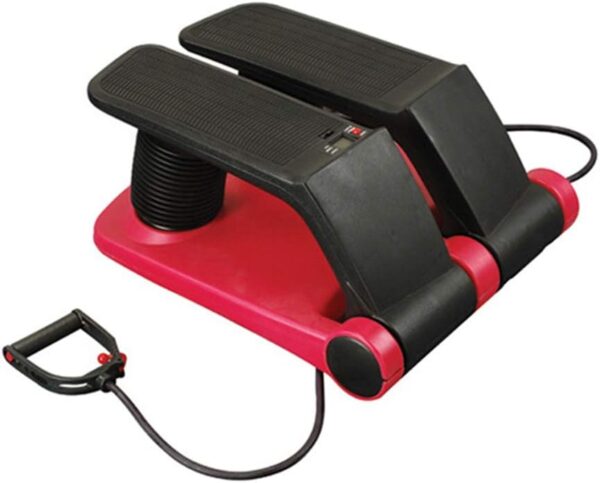 Dbtxwd Pedal Paso a Paso silencioso, Escalador de Aire Paso a Paso portátil Ejercicio Fitness Deportes Piernas Paso a Paso Máquinas con Bandas de Resistencia