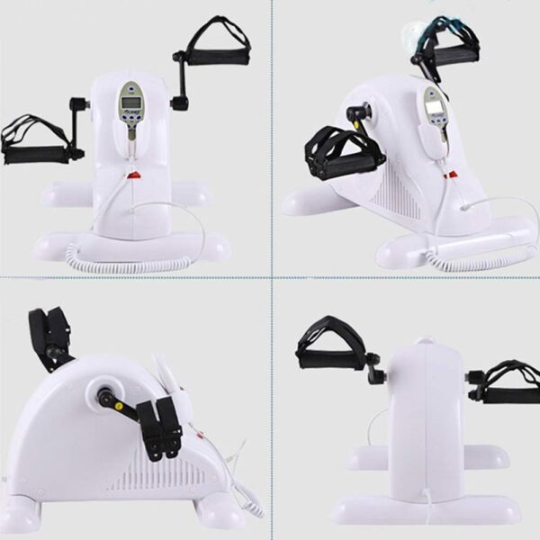 MFLASMF Mini Bicicleta estática eléctrica Pedal ejercitador Mini Bicicleta estática Fisioterapia Bicicleta de Ejercicios Ancianos Ayuda a la Movilidad Entrenamiento Fitness Ejercitador de - Image 4