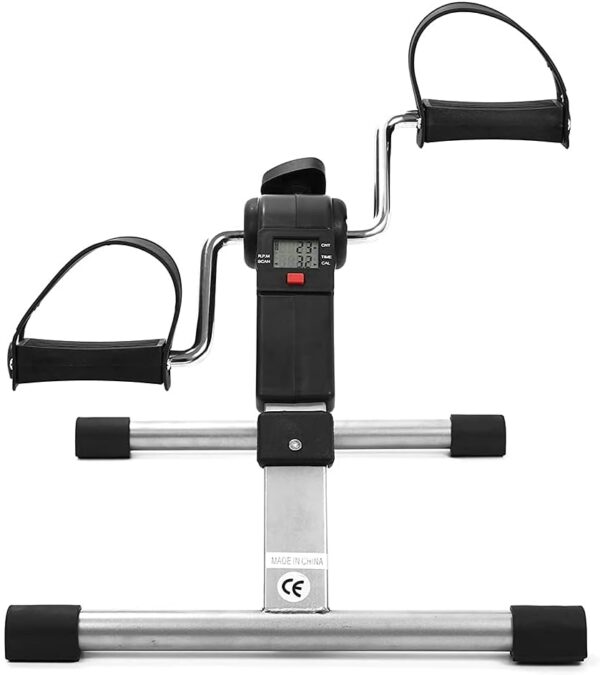Sywlwxkq Ejercitador de Pedal Plegable Pantalla LCD Mini Bicicleta estática de Interior con Resistencia Ajustable para el hogar Rehabilitación de Ancianos Entrenador de Brazos de piernas - Image 7