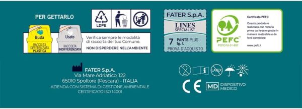 LINES Specialist - Pantalones Plus unisex para incontinencia, para hombre y mujer, talla L, paquete de 14 unidades - Image 5