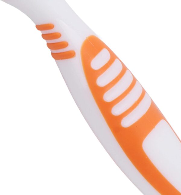 Cepillo de limpieza de dientes postizos, cepillo para dentaduras postizas, cepillo de dientes portátil de doble cara para dentaduras postizas, limpieza efectiva de eliminación de bacterias de la placa - Image 5