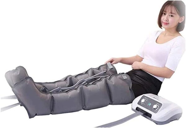 Compresor De Aire Masajeador, Equipo de Presoterapia Profesional Útil para la Circulación Corporal y la Relajación, con Cámara De 6 Cavidades para El Alivio del Dolor Muscular