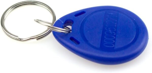 HFeng (Paquete de 100) RFID 125KHz Control de Acceso Llavero Proximidad EM4100 Llavero TK4100 Tarjeta de identificación Inteligente para Puerta Sistema de Bloqueo eléctrico Etiqueta Token NFC Azul - Image 6