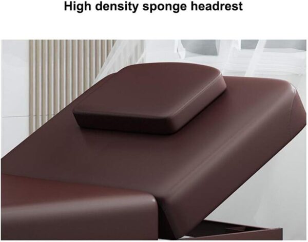 JHKGY Equipo De Masaje De Cama Facial De Belleza SPA Profesional,Mesa De Masaje Portátil,Cama De Masaje Ajustable,Tratamiento Facial De SPA Y Salón, Reposacabezas Extraíble,Gris - Image 2
