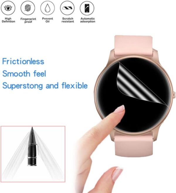 MIHENCE Protector de pantalla para reloj inteligente SR1 de 1,32 pulgadas, TPU HD, protector de pantalla compatible con Parsonver SPROD1 Smartwatch [ 6 unidades] - Image 5