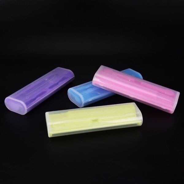 Limpiador Eléctrico Estuche De Limpieza De Retenedores Porta Cepillos De Para Viaje Cepillo De Titular De Protector Bucal Dentadura Césped Viajar Púrpura - Image 8