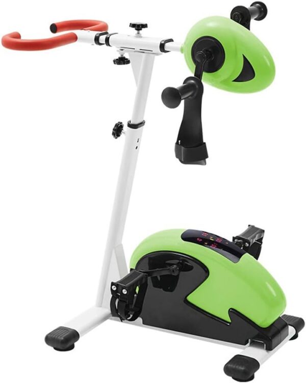 LOPZUQLY Bicicleta de Ejercicios eléctrica para rehabilitación con Pedales, ejercitador de Pedales motorizado para piernas y Brazos con Monitor, Equipo de Entrenamiento de rehabilitación para hemiple